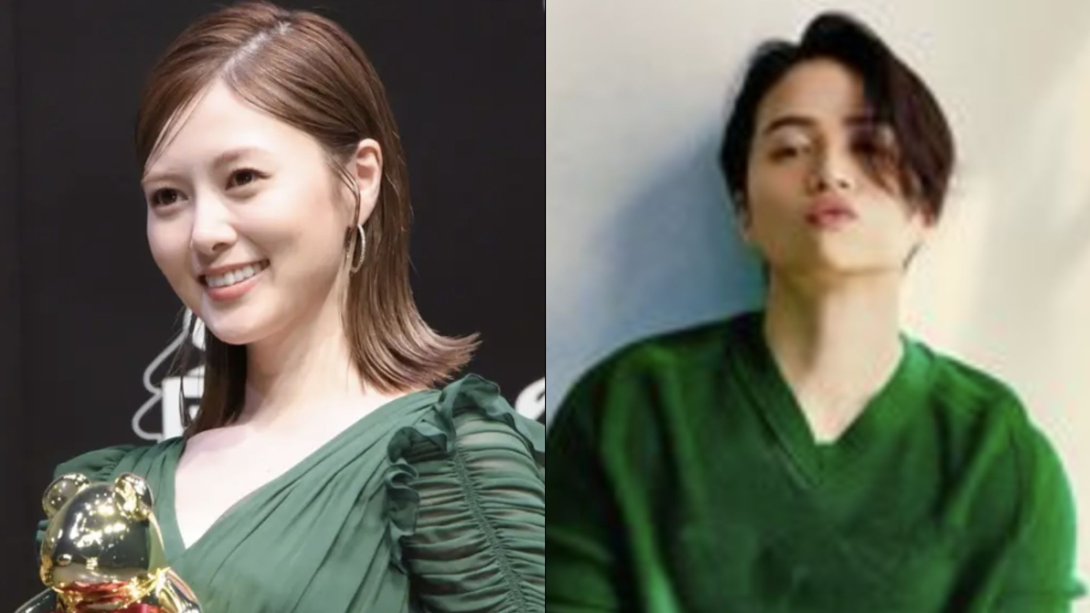 白石麻衣と菊池風磨のツーショット画像