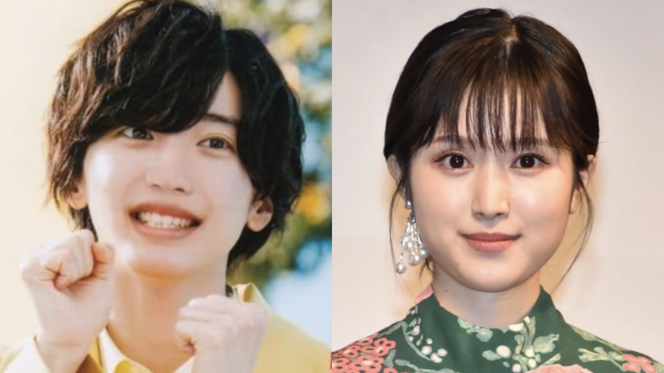 道枝駿佑と福本莉子のツーショット画像