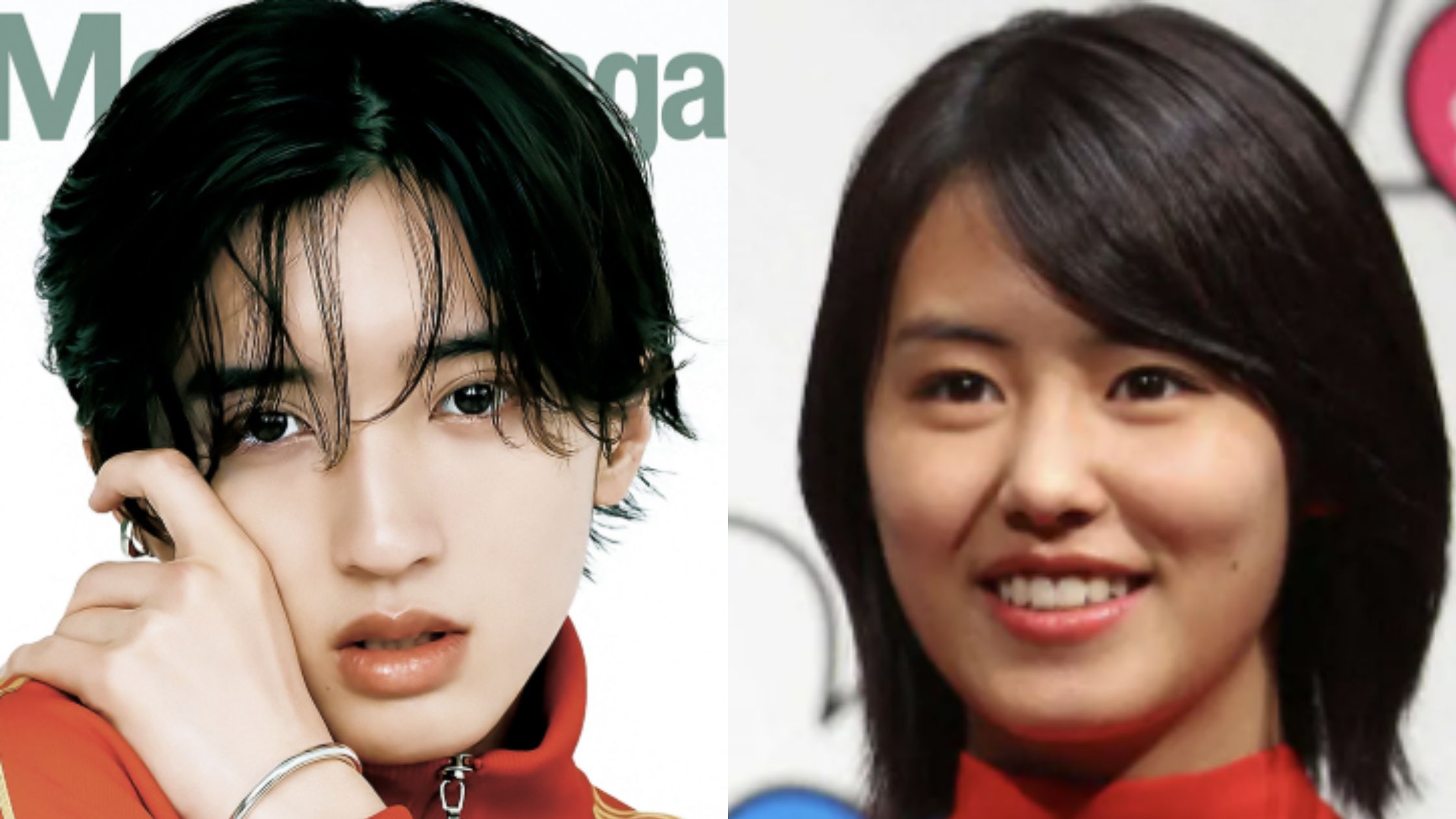 道枝駿佑と竹内愛紗のツーショット画像