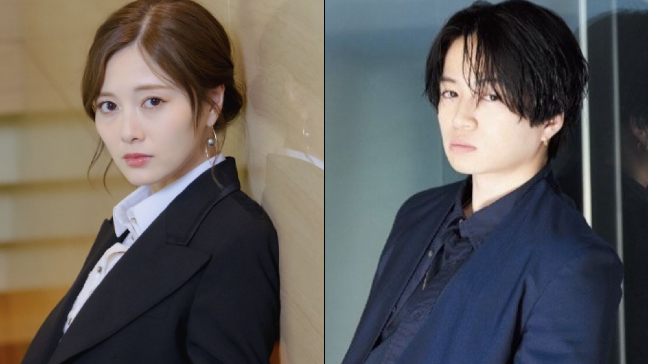 白石麻衣と菊池風磨のツーショット画像