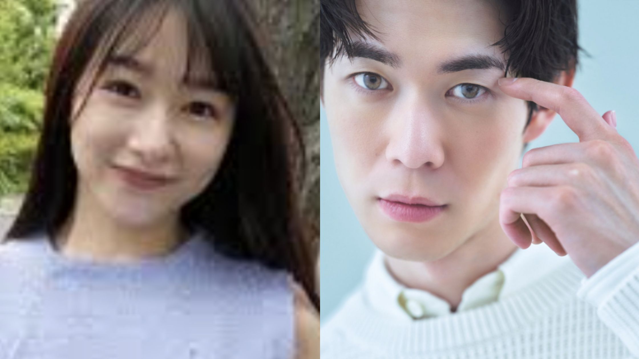 桜井日菜子と宮沢氷魚のツーショット画像
