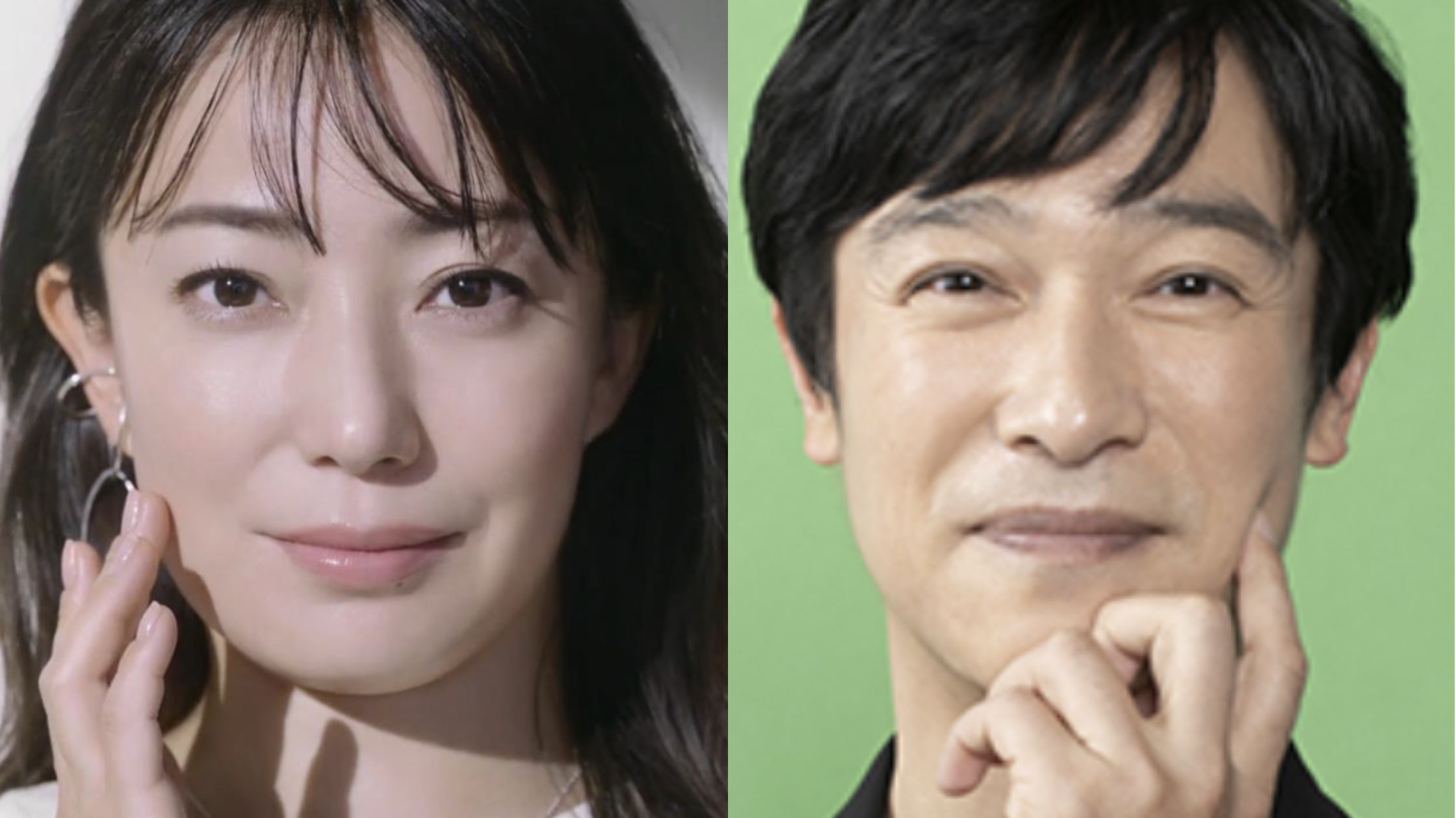 菅野美穂と堺雅人のツーショット画像