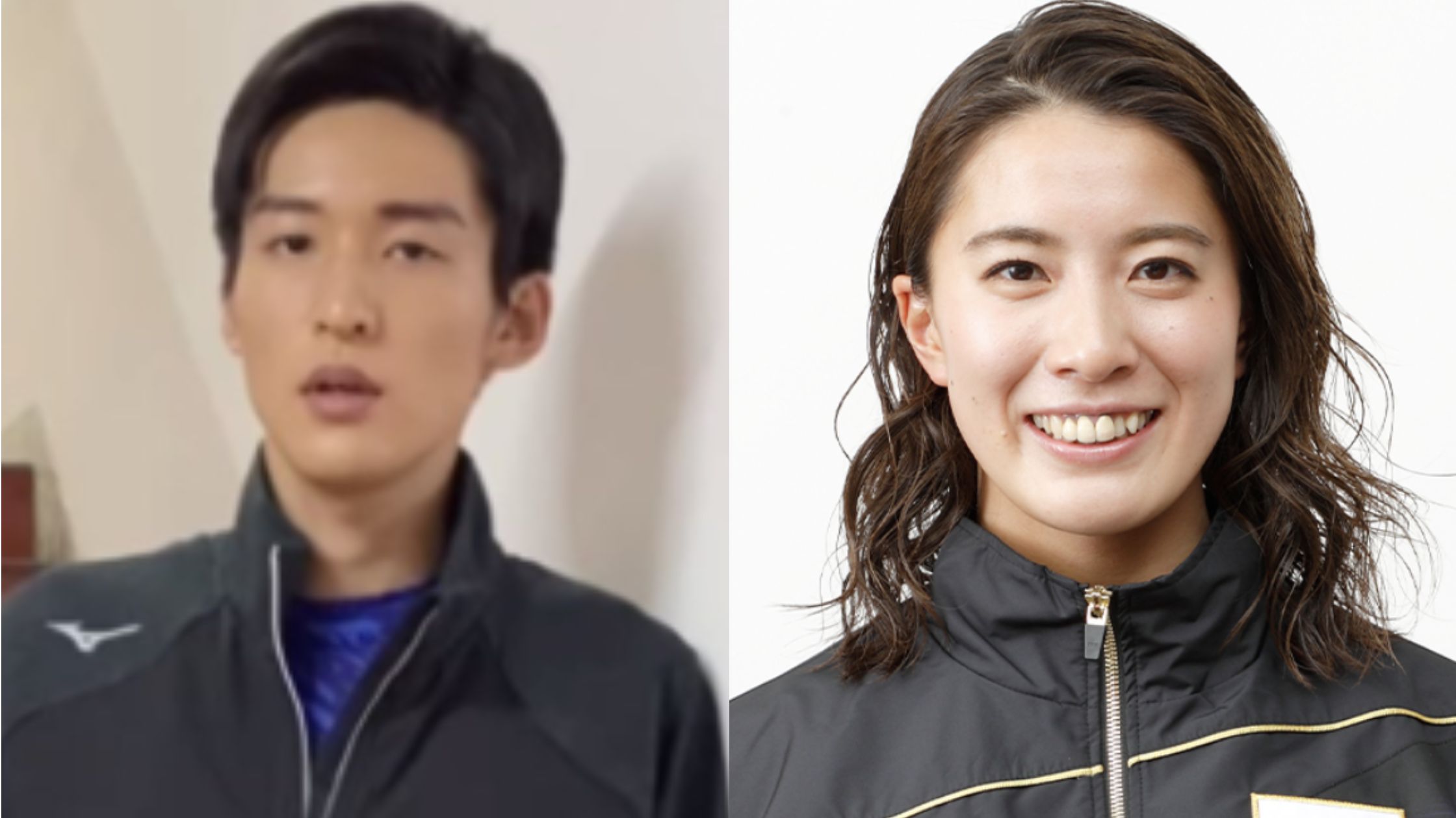 目黒蓮と大橋悠依のツーショット画像