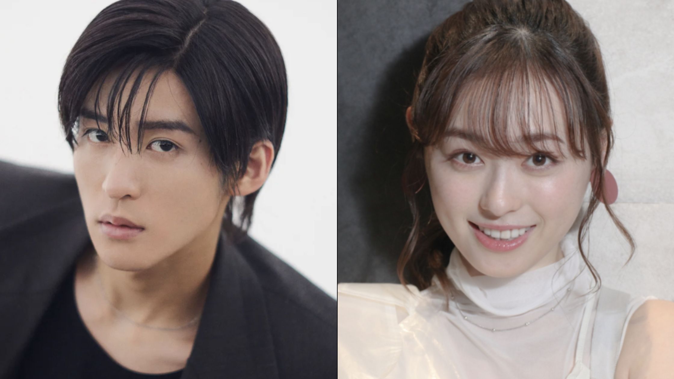 目黒蓮と福原遥のツーショット画像
