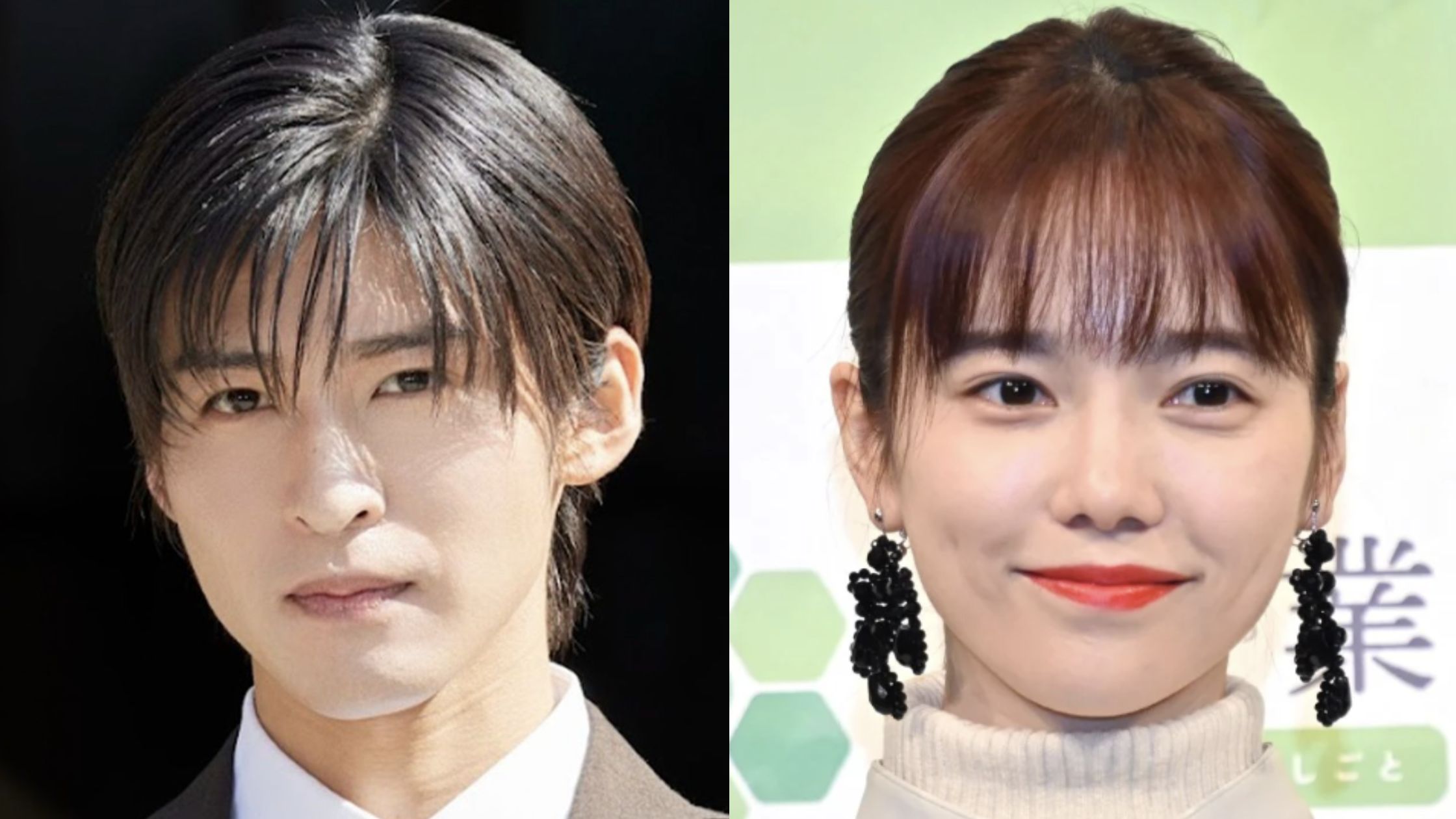 目黒蓮と島崎遥香のツーショット画像