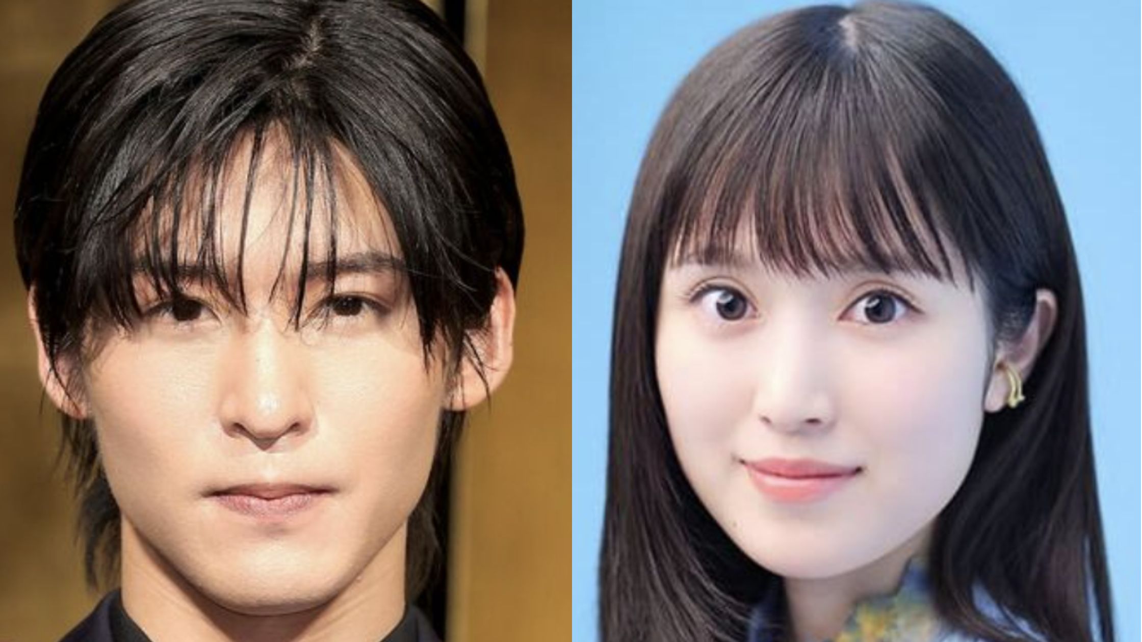 目黒蓮と福本莉子のツーショット画像