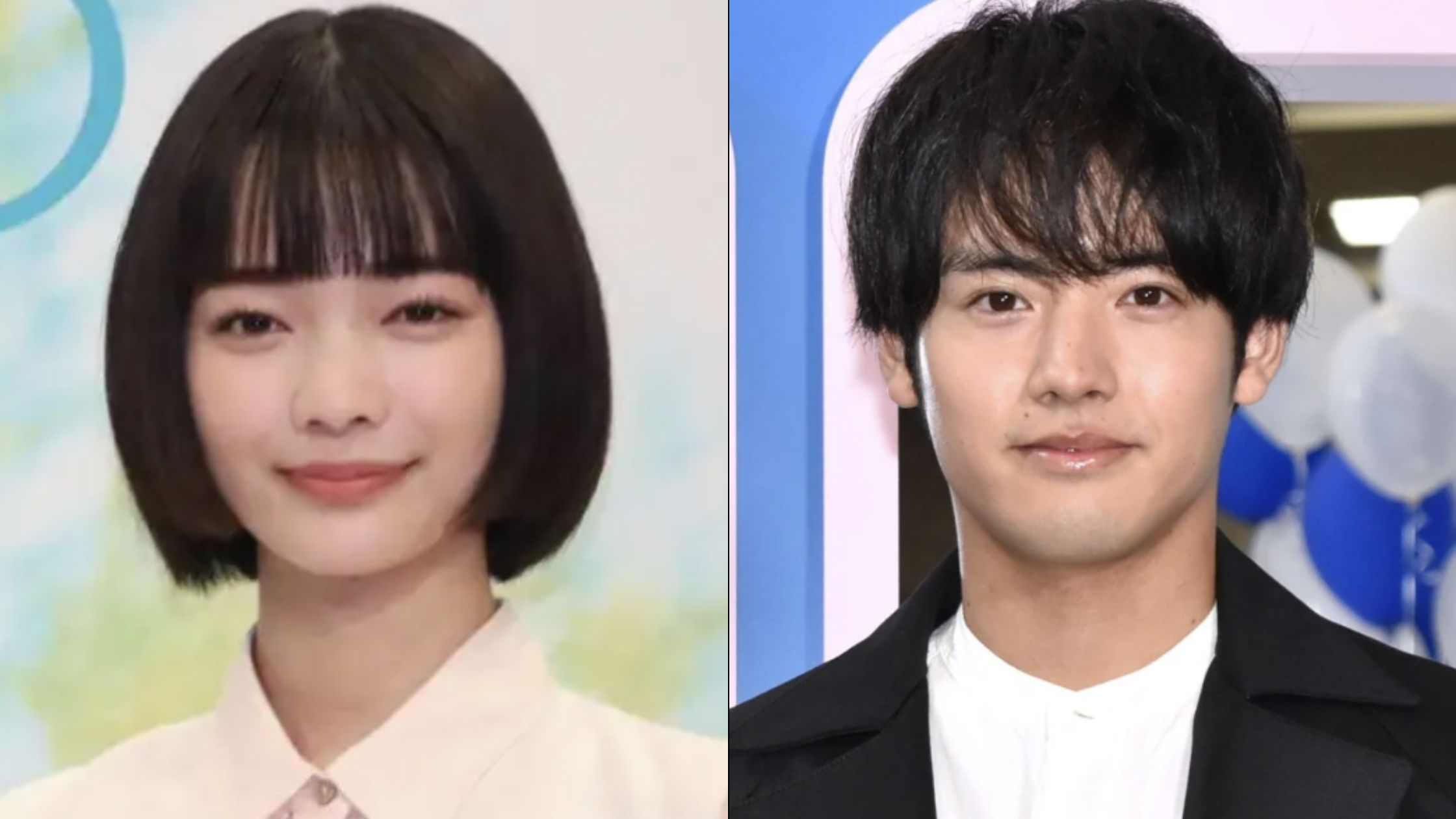 見上愛と赤楚衛二のツーショット画像